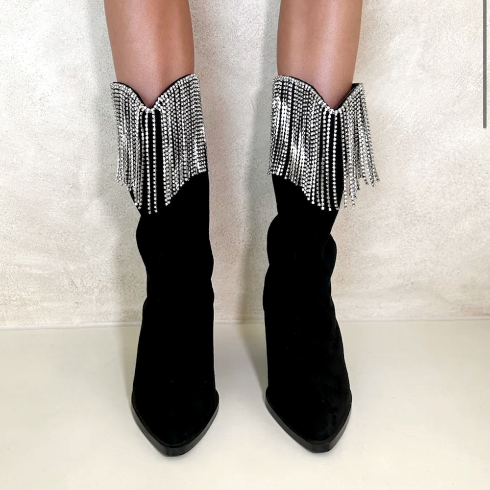 BILLINI Arie Boots Black Suede